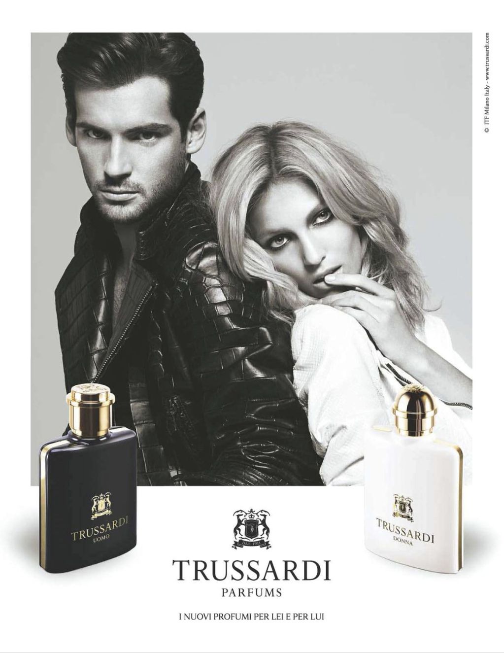 Духи trussardi donna trussardi uomo на фото. реклама духов trussardi donna trussardi uomo..