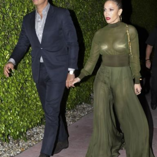 Jennifer Lopez In A See-Through Jumpsuit... On A Date!