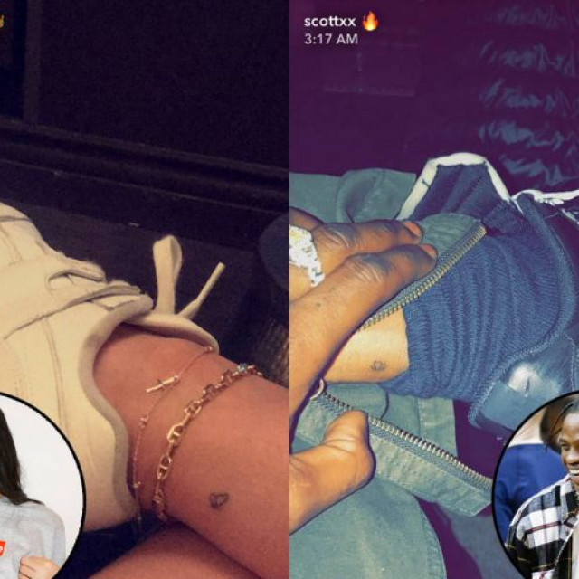 Kylie Jenner and Travis Scott Get Matching Tattoos of a Butterfly