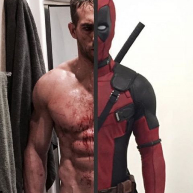 See Ryan Reynolds In And Out Of His Iconic Red Suit