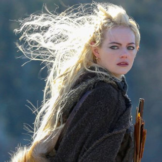 Emma Stone turned into an elven archer on the set of the series