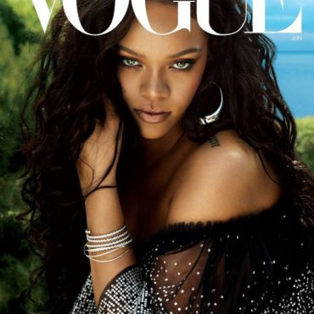 Luxurious Rihanna on the pages of Vogue