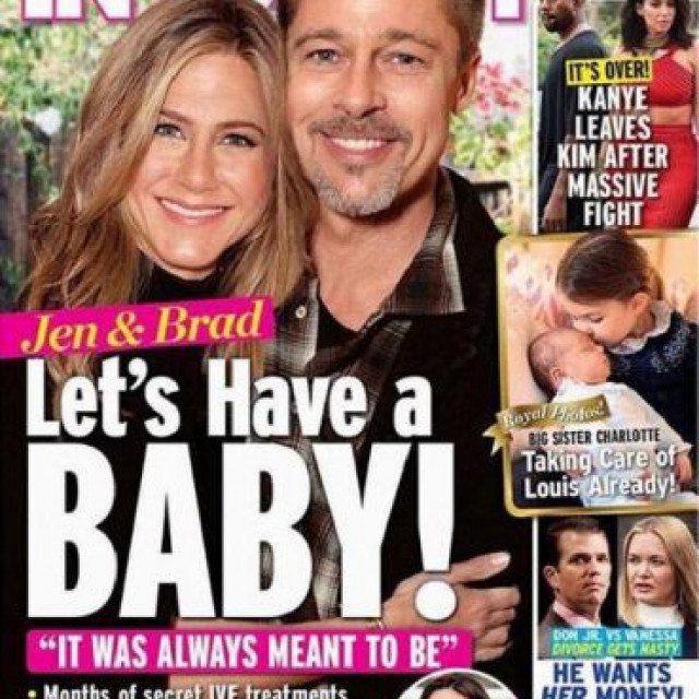 Brad Pitt and Jennifer Aniston thought about the birth of a child