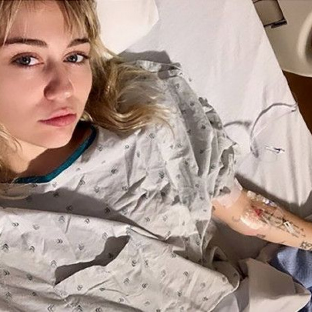 Miley Cyrus in the hospital