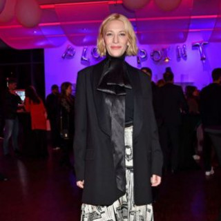 Cate Blanchett in a fringe skirt at Berlinale