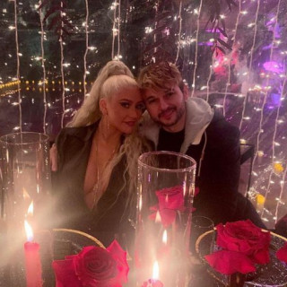 Christina Aguilera shared a rare photo with her fiancé