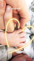 Candice Swanepoel gave birth to a son