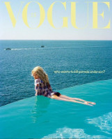 Pamela Anderson graced the cover of Vogue Czechoslovakia