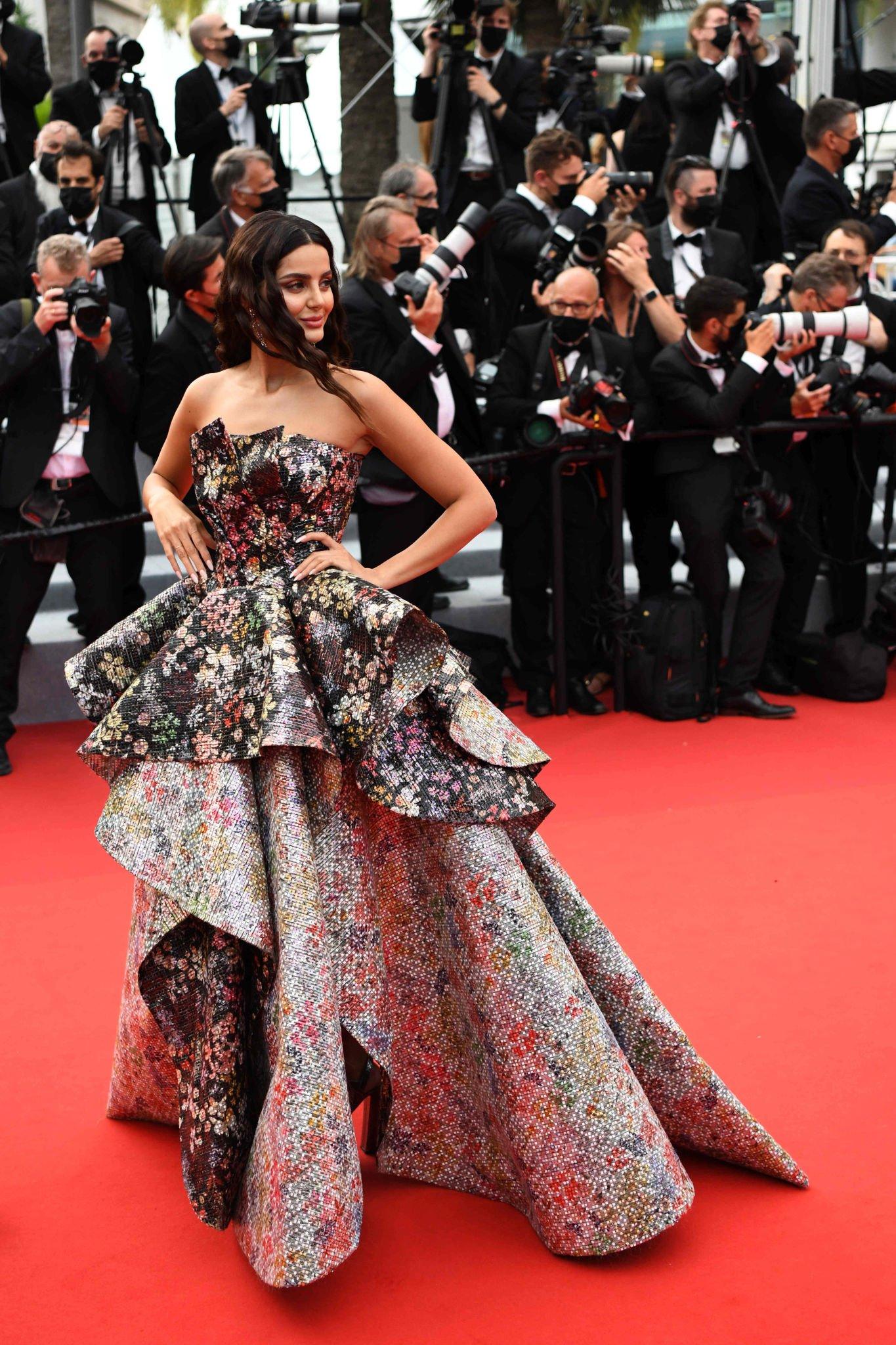 Mahlagha Jaberi at the premiere of "The French Dispatch" - Cannes Film Festival 