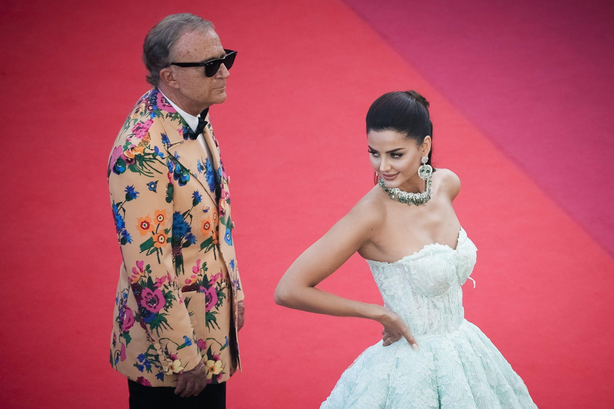 Mahlagha Jaberi at the premiere of "Tre Piani" during the Cannes Film Festival 