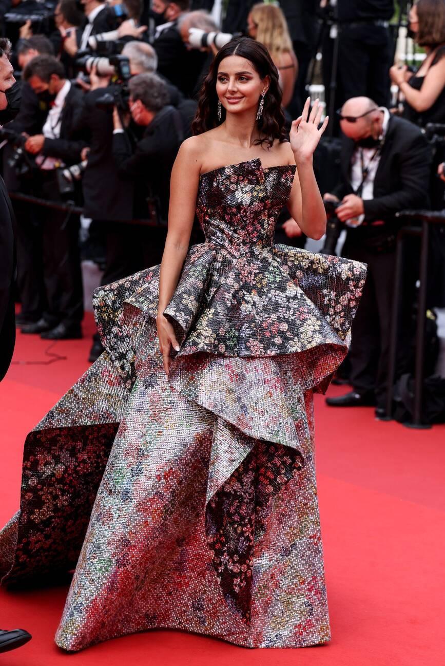 Mahlagha Jaberi at the premiere of "The French Dispatch" - Cannes Film Festival 