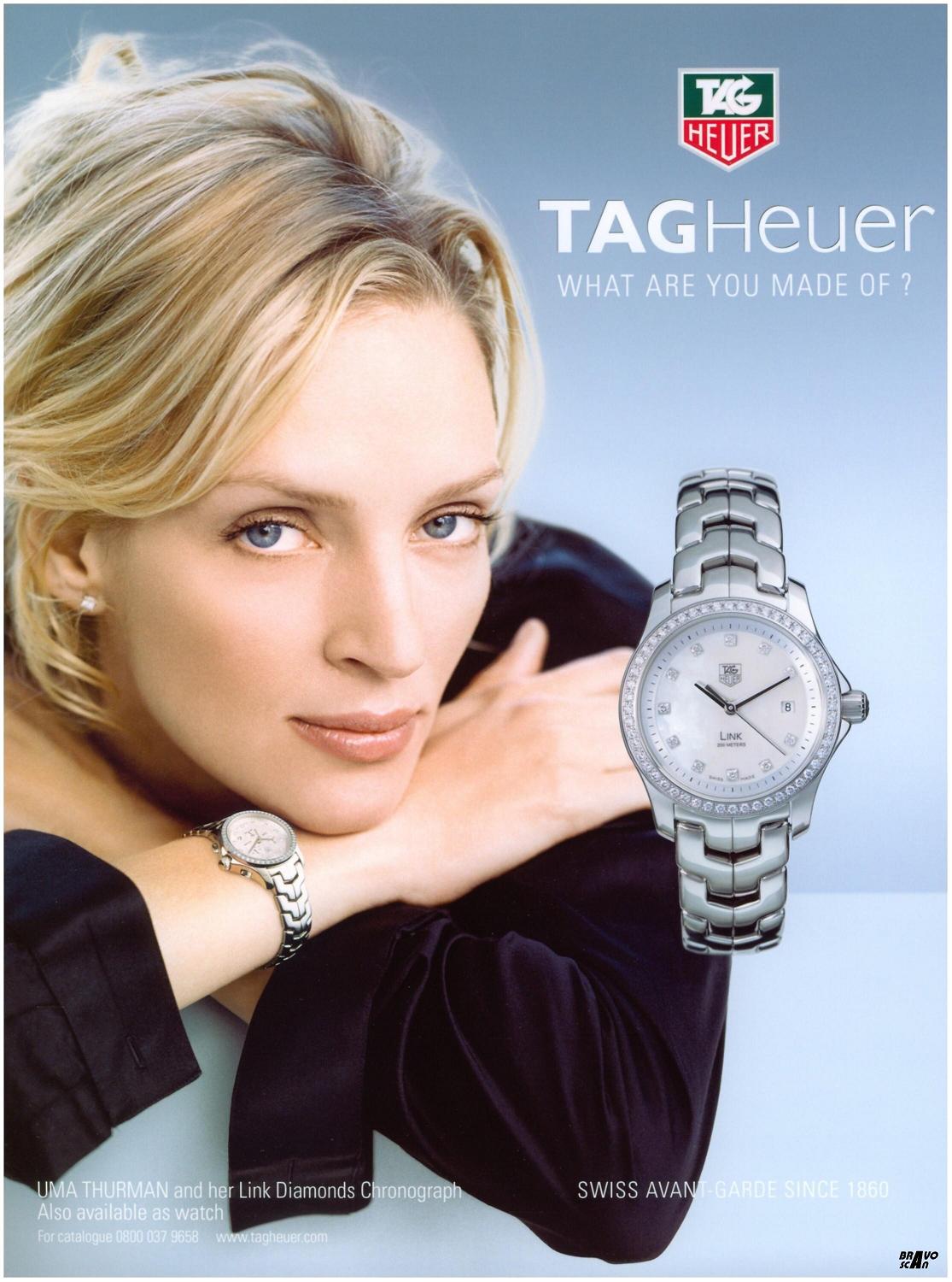 Ума Турман и tag Heuer