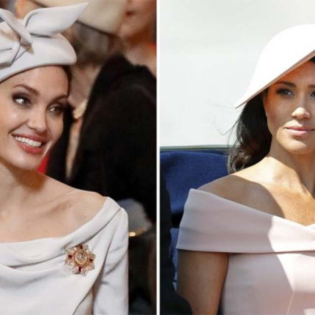 Elegant Angelina Jolie in an exquisite hat surprised the public