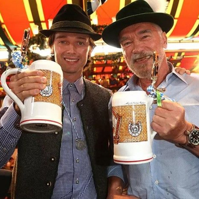 Arnold Schwarzenegger visited the Oktoberfest
