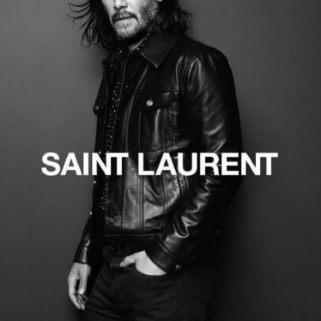 Keanu Reeves became the Saint Laurent face