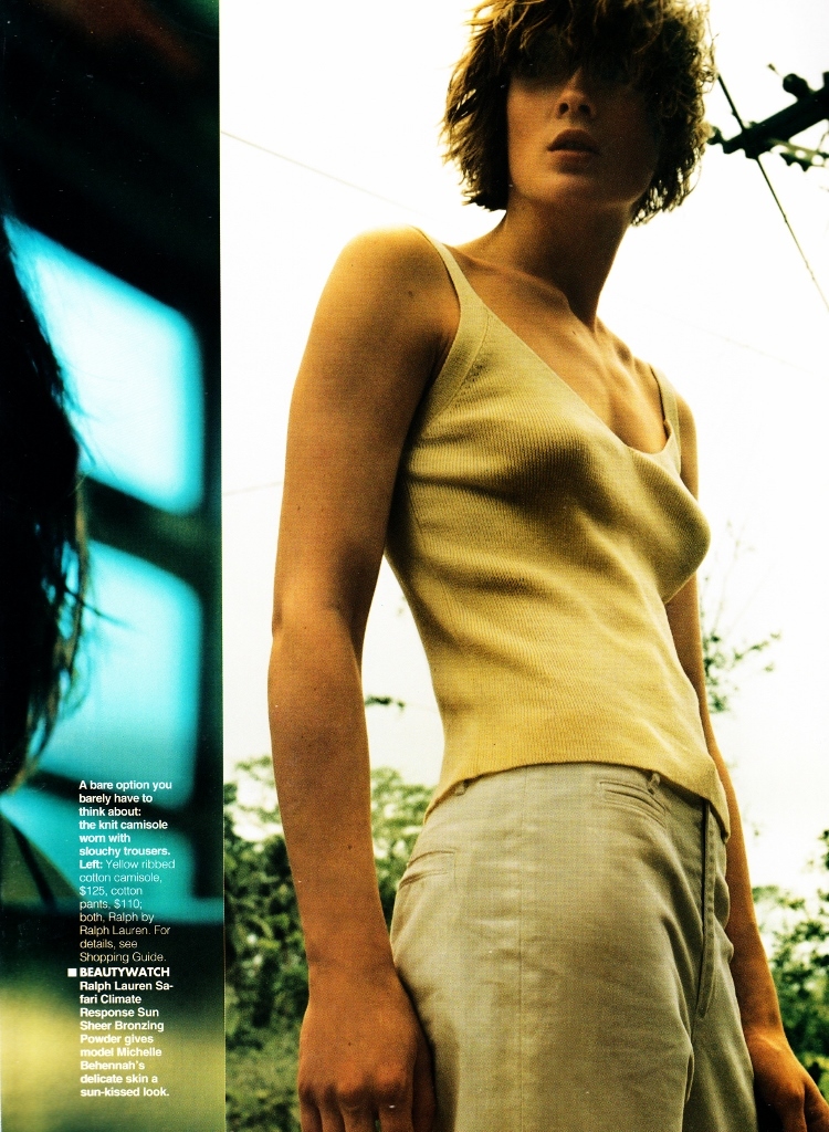 Photo from Michelle Behennah - Elle US, May 1997