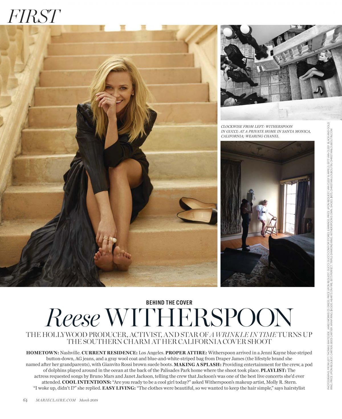 reese witherspoon by tesh for marie claire october 2011
